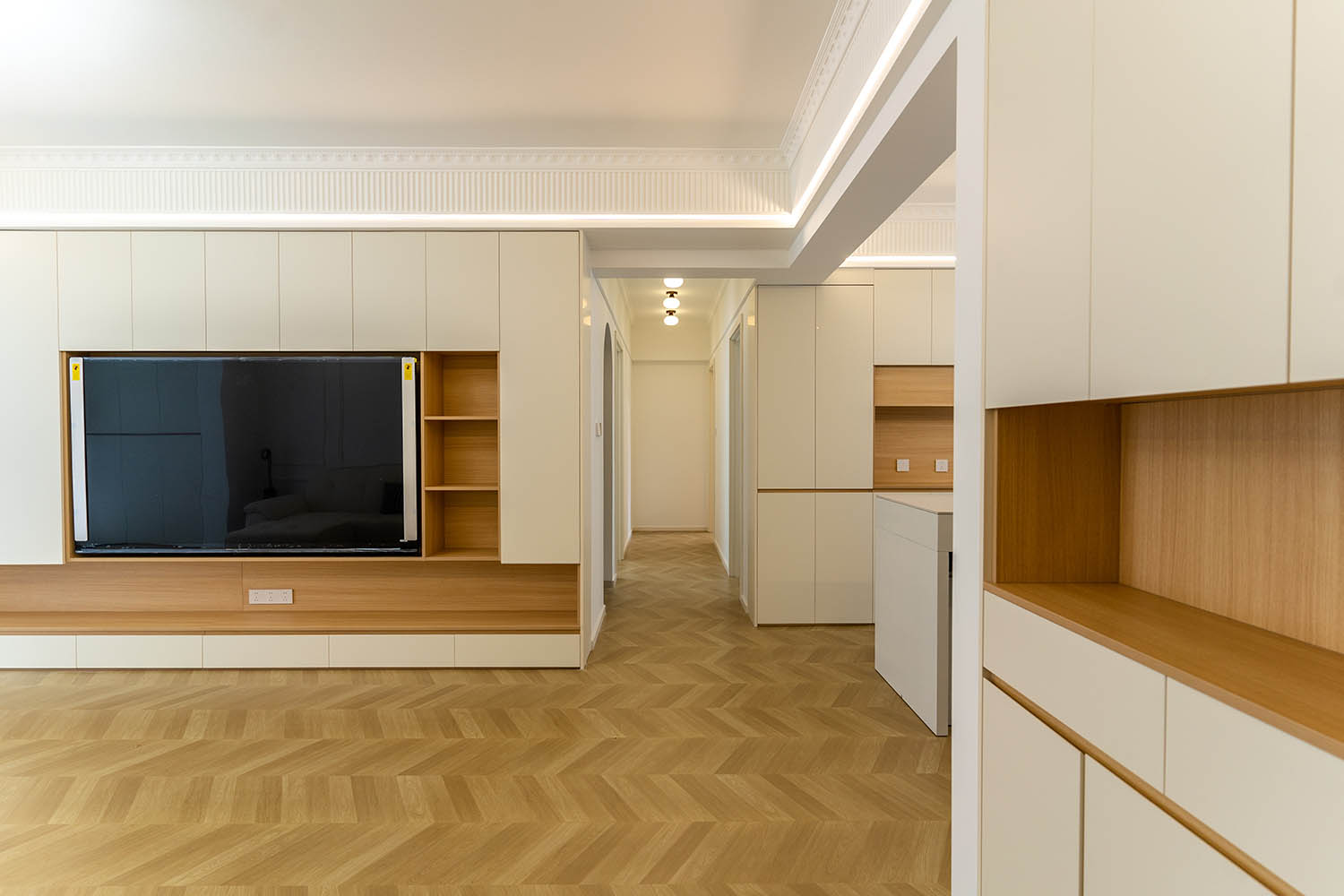 株洲建发央著139㎡原木奶油宅:温柔治愈与自然生长的家